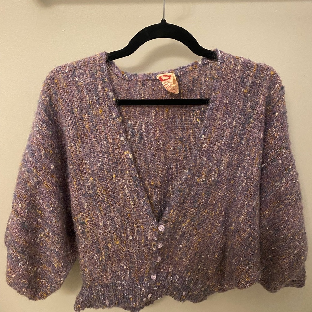 Vintage purple cardigan